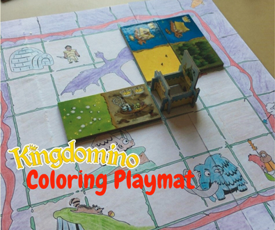kingdomino coloring playmat